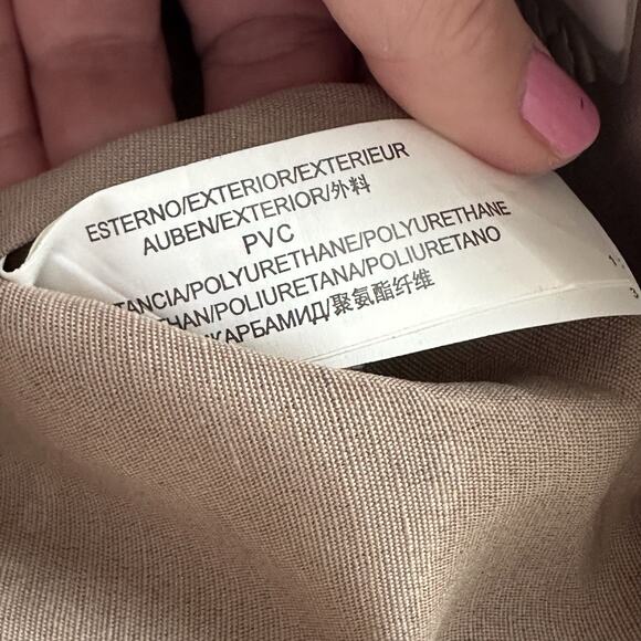 David Jones Paris Purse Tote Purple Vintage Zipper 17x10 Faux Leather‎ Party NEW - Picture 11 of 11